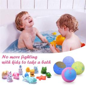 img 2 attached to Bath Bombs for Kids with Surprise Toys Inside - 12pack Bubble Bath Fizzies: Vegan Essential Oil Spa Bathbombs for Girls, Boys, Women - Skin Moisturize | Handmade Girl Gift Set | Kid Safe