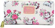 exquisite loungefly x disney marie floral aop wallet: a delightful disney-infused accessory for flawless style! logo