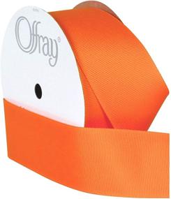 img 2 attached to 🧡 10 Yards of Torrid Orange 1.5" Grosgrain Ribbon by Berwick Offray