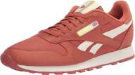 reebok shoes leather white caramel men's shoes in athletic logo