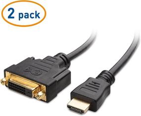 img 3 attached to 🔌 Enhance Connectivity with Cable Matters 2-Pack Bi-Directional HDMI to DVI Male to Female, DVI to HDMI Female to Male Cable Adapter - 5 Inches