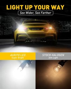 img 2 attached to AUXITO 3156 3157 LED Bulbs: High Brightness 20W 4000Lm Reverse Light, Error-Free CANBUS, Upgraded 3057 3457 4157 for Tail Brake Parking Lights - 6500K White (Pack of 2)