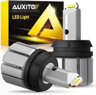 лампы auxito 3156 3157 led: высокая яркость 20 вт 4000 лм обратного света, безошибочный canbus, улучшенный 3057 3457 4157 для стоп-сигналов и стояночных огней - 6500k белый (упаковка из 2 шт) логотип