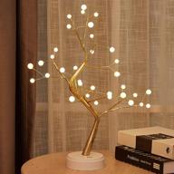 🌳 nanyue 20inch tabletop bonsai tree light - led lights, touch switch (usb/battery) - fairy spirit light tree celtic serenity - artificial lighted tree lamp for living room home decor gifts (pearl-36l) логотип