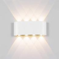 💡 chenben modern led wall sconces: waterproof 8w 4000k matte up and down wall lamps for house/bedroom/outdoor/living room/hallway lighting - no battery required логотип