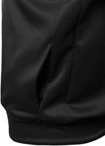 img 1 attached to Premium Quality Shoulder Zip Up Jacket Men's Clothing for Active