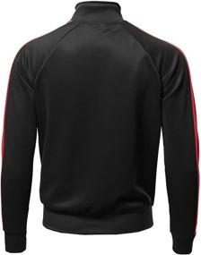 img 3 attached to Premium Quality Shoulder Zip Up Jacket Men's Clothing for Active