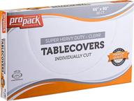 🎉 convenient and hygienic: propack's individually wrapped disposable plastic tablecovers! logo