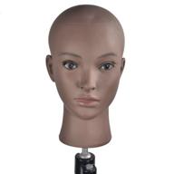 👩 bald female cosmetology mannequin head for wigs: miaomanzi training head with free clamp logo