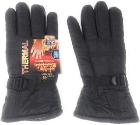 img 1 attached to Thermal Warm Winter Gloves Men Men's Accessories