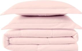 img 2 attached to 🛏️ Healthful Haven: Antimicrobial Full/Queen Blush Comforter Set (CS3829BSFQ-1700)