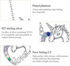 img 2 attached to Sterling Silver Unicorn Pendant Necklaces for Teen Girls - Gift Ideas for Kids & Teenage Girls