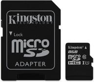 высокопроизводительная карта kingston 8gb micro sdhc uhs-i class 10 промышленного температурного диапазона с адаптером sd - надежное хранилище (sdcit/8gb) логотип