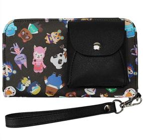 img 3 attached to 🦝 Animal Crossing Tech Wallet with Convenient Exterior Pocket: Stylish and Functional