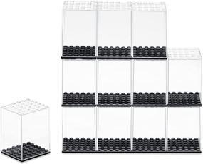 img 4 attached to 🏢 XIN·SHI Minifigures Display Acrylic Building: Perfect Organizer for Minifig Collections!