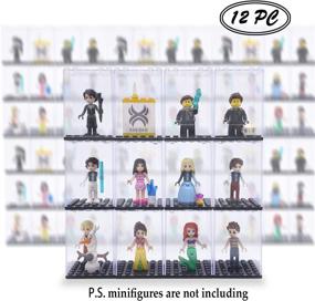 img 1 attached to 🏢 XIN·SHI Minifigures Display Acrylic Building: Perfect Organizer for Minifig Collections!
