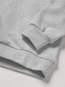 img 3 attached to 👕 Slouchy Soft Brushed Fleece Casual Basic Crewneck Sweatshirt for Boys or Girls 4-12 Years - Kid Nation