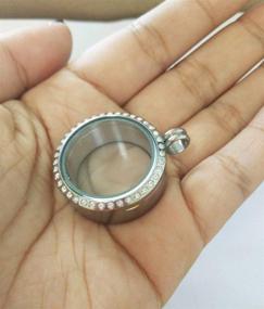 img 2 attached to Stainless Lockets Magnetic Floating Crystal
