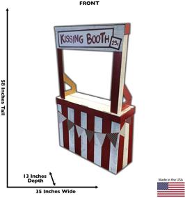 img 2 attached to 💏 Life Size Cardboard Cutout Standup Kissing Booth - People Cardboard