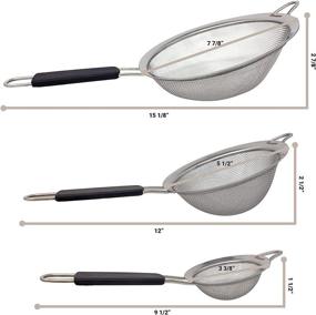 img 1 attached to Makerstep Stainless Strainers Preparation Lightweight