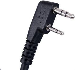 img 3 attached to Rugged Radios CC-Ken 2-Pin to 5-Pin Coil Cord Cable: Compatible with Rugged V3, RH5R, RDH, Baofeng, Kenwood, HYT & Relm Handheld Radios