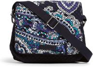 👜 enhanced rfid-protected small turnabout crossbody purse by vera bradley microfiber logo