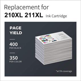 img 1 attached to LemeroUtrust Remanufactured Ink Cartridge Replacement for Canon PIXMA - 210XL 211XL PG-210 CL-211 - Compatible with MX410 MP480 MP495 MP250 MP280 MX330 IP2702 - Black Tri-Color (2-Pack)