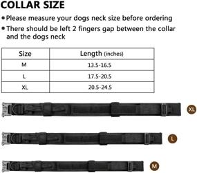 img 2 attached to 🐾 DAGANXI Tactical Dog Collar: Adjustable Military Training Nylon Collar with Control Handle and Heavy-Duty Metal Buckle for Medium and Large Dogs, including Patches and Airtags Case