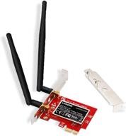 📶 быстрый и надежный беспроводной адаптер linkstek wireless ac 600mbps pci-e wi-fi - двухдиапазонный 2,4 ггц/5 ггц - совместим с windows 10 8.1 8 7 - легкая установка - pcie-ac600 логотип