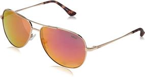 img 4 attached to Relay Womens Metal Aviator Sunglasses with Polarized UV Filter Lens