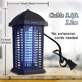 img 3 attached to 🦟 Endbug Bug Zapper: Ultimate Outdoor Insect Killer, Powerful 25W 4200V Waterproof Electric Mosquito Fly Trap for Home Garden Patio Backyard