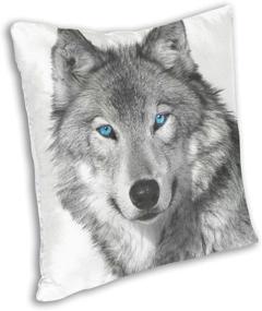 img 3 attached to Antcreptson Blue Eyed Printed Pillow Customize