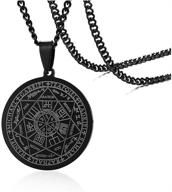 archangels medallion pendant stainless necklace logo