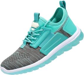 img 4 attached to UUBARIS Sneakers Lightweight Athletic Breathable Women's Shoes for Athletic