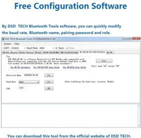 img 2 attached to 🔌 DSD TECH Bluetooth 2.0 к серийному адаптеру RS232 с преобразователем DB9 (SH-B23A)