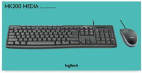 img 1 attached to 🖥️ Logitech MK200 Media Combo: Full-Size Keyboard and High-Definition Optical Mouse for Enhanced Efficiency and Comfort