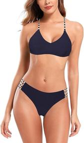 img 2 attached to 👙 SHEKINI Womens Triangle Bathing Suit: A Charming Addition to Women's Clothing in Swimsuits & Cover Ups