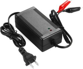 img 2 attached to 🔋 Black 12V Lead Acid Battery Charger - 14.8V 4A Charger with Clip