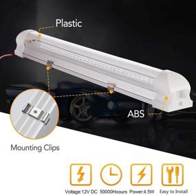 img 2 attached to Versatile 12V Caravan Van Trailer Interior Lights | LED Light Bar for RV Motorhome | Universal Strip with ON/OFF Switch