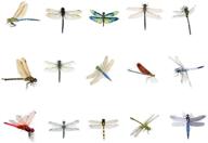 🦋 30-piece window clings: dragonfly decals for bird strike prevention, anti-collision butterfly stickers as window glass decor logo