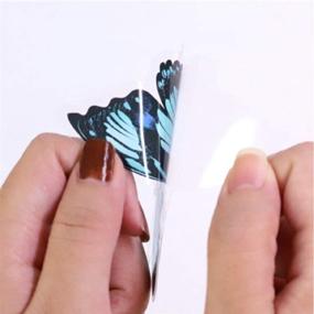 img 2 attached to 🦋 30-Piece Window Clings: Dragonfly Decals for Bird Strike Prevention, Anti-Collision Butterfly Stickers as Window Glass Decor