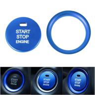 car start stop engine button cover for mazda 3 6 cx-3 cx-5 cx-9 mx-5 atenza interior accessories auto keyless ignition button logo