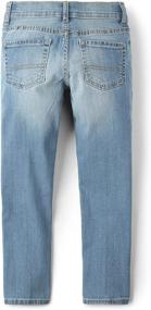 img 2 attached to 👖 The Children's Place Boys' Stretch Straight Leg Jeans: Durable and Comfortable Denim for Active Kids