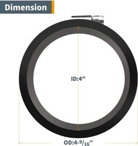 img 2 attached to 🌪️ Efficient Dust Control: POWERTEC 70149 Flex Cuff with Hose Clamps, 4-Inch