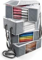 👕 ultimate clothes storage solution: large breathable bags, moisture-proof & collapsible - 4 pack logo