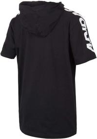 img 2 attached to adidas Boys' Big Short Sleeve Hooded T-Shirt: Sporty and Stylish Choice for Active Kids