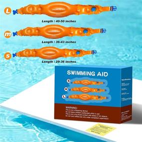 img 1 attached to 🏊 Inflatable Swim Belts, 3PCS Training Aid for Kids and Adults - Adjustable Safety Buckle, Portable Pool Float for Beginners and Children