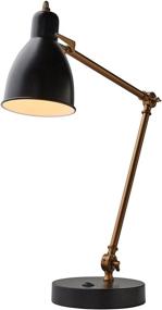 img 3 attached to 💡 Rivet Caden Adjustable Task Table Lamp with USB Port - Black and Brass, 28.5" Height - Includes Bulb - by Amazon Brand