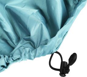 img 3 attached to 🛶 Waterproof Kayak Cover - Offers UV Protection for Fishing Boat, Hobie Pro Angler, Rowing Shell & Paddle Board - Ultimate Dust and Sunblock Canoe Storage