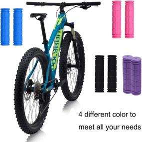 img 1 attached to 🚲 Rocutus 4 Pairs of Non-Slip Mushroom Rubber Bike Handlebar Grips - Ideal for Scooters, Cruisers, Seadoos, Tricycles, Wheelchairs, Mountain Bikes, Urban Bicycles, Foldable Bikes, MTBs, and BMXs